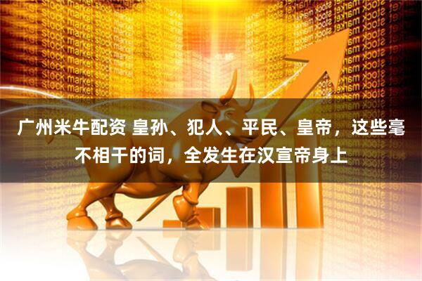 广州米牛配资 皇孙、犯人、平民、皇帝，这些毫不相干的词，全发生在汉宣帝身上